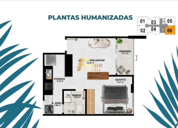 Imagem Imóvel com 1 Quarto à Venda, 40 m² em Praia De Itaparica - Vila Velha