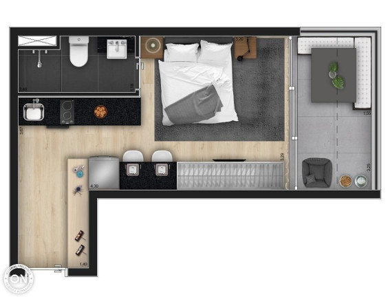 Imagem Studio com 1 Quarto à Venda, 20 m² em Moema - São Paulo Imagem Studio com 1 Quarto à Venda, 20 m² em Moema - São Paulo