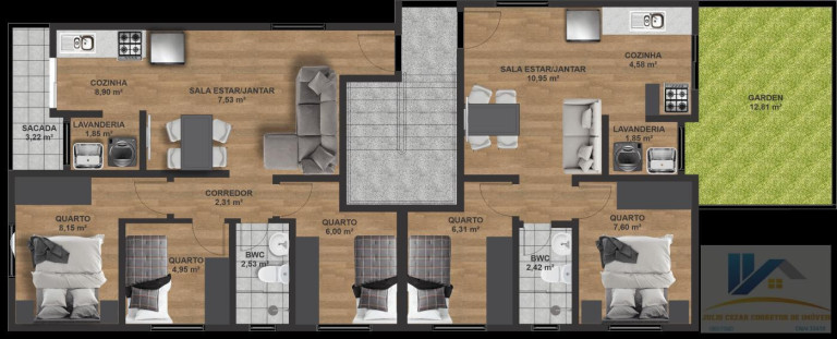 Imagem Apartamento com 3 Quartos à Venda, 99 m² em Centro - São José Dos Pinhais