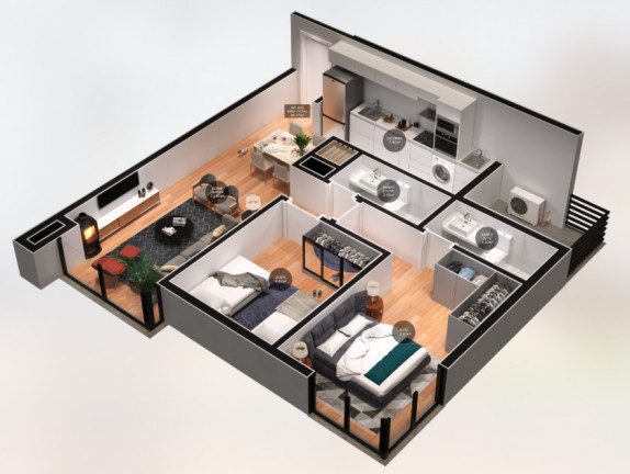 Imagem Apartamento com 2 Quartos à Venda, 65 m² em Centro  - Canela