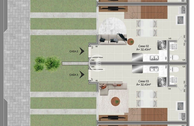 Imagem Sobrado com 2 Quartos à Venda, 61 m² em Santa Fé - Caxias Do Sul Imagem Sobrado com 2 Quartos à Venda, 61 m² em Santa Fé - Caxias Do Sul