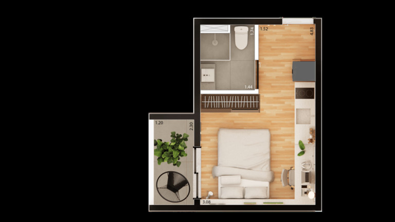 Imagem Imóvel com 1 Quarto à Venda, 17 m² em Vila Buarque - São Paulo