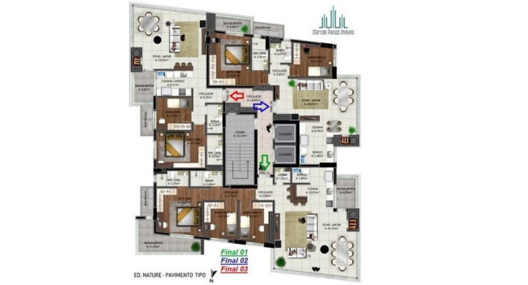 Imagem Apartamento com 3 Quartos à Venda, 131 m² em Cidade Alta - Bento Gonçalves Imagem Apartamento com 3 Quartos à Venda, 131 m² em Cidade Alta - Bento Gonçalves