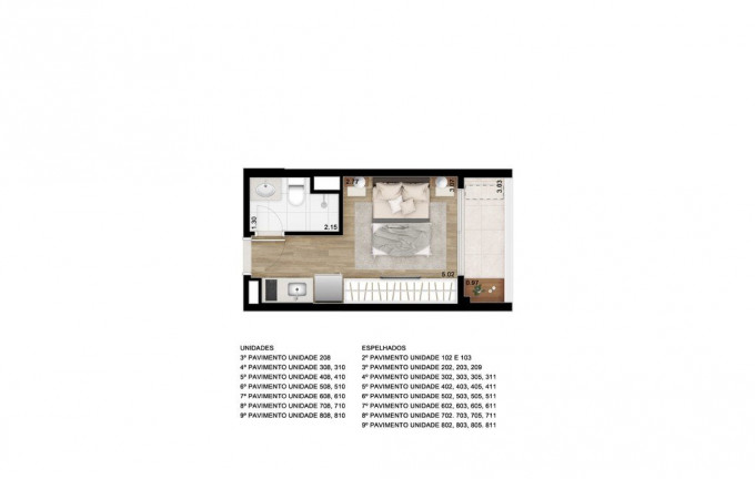 Imagem Studio com 1 Quarto à Venda, 41 m² em Centro - São Paulo Imagem Studio com 1 Quarto à Venda, 41 m² em Centro - São Paulo