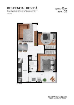 Imagem Apartamento com 2 Quartos à Venda,  em Vila Paranaguá - São Paulo