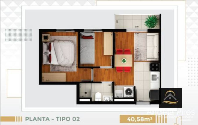 Imagem Apartamento com 2 Quartos à Venda, 40 m² em Jaraguá - São Paulo