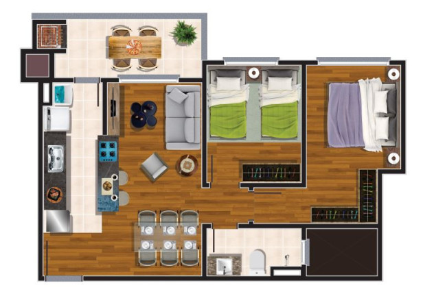 Imagem Apartamento com 2 Quartos à Venda, 51 m² em São Leopoldo - Caxias Do Sul Imagem Apartamento com 2 Quartos à Venda, 51 m² em São Leopoldo - Caxias Do Sul