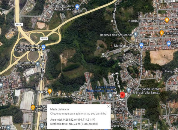 Foto do imóvel Terreno à Venda, 9.293 m² em Abranches - Curitiba