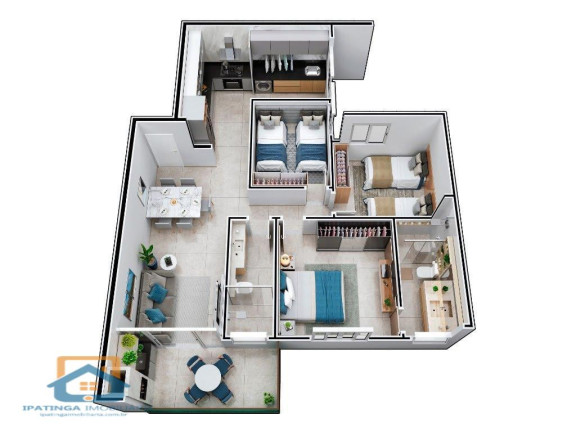 Imagem Apartamento com 3 Quartos à Venda, 84 m² em Cidade Nobre - Ipatinga Imagem Apartamento com 3 Quartos à Venda, 84 m² em Cidade Nobre - Ipatinga
