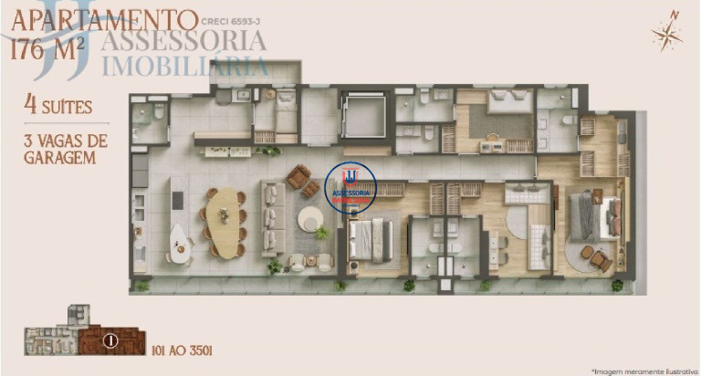 Imagem Apartamento com 4 Quartos para Alugar ou Temporada, 176 m² em Petrópolis - Natal Imagem Apartamento com 4 Quartos para Alugar ou Temporada, 176 m² em Petrópolis - Natal