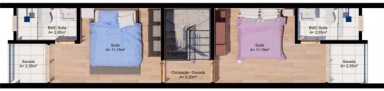 Imagem Sobrado com 2 Quartos à Venda, 82 m² em Boa Vista - Joinville