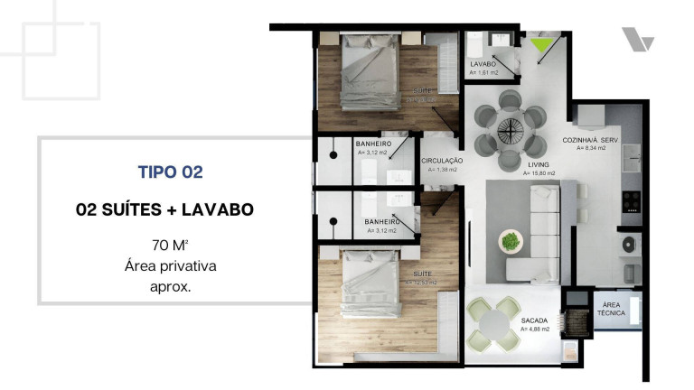Imagem Apartamento com 2 Quartos à Venda, 70 m² em Morretes - Itapema Imagem Apartamento com 2 Quartos à Venda, 70 m² em Morretes - Itapema