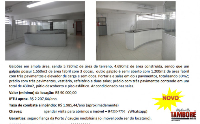 Imagem Galpão para Alugar,  em Galpões Barueri - Alphaville