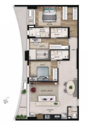 Imagem Apartamento com 3 Quartos à Venda, 100 m² em Serrinha - Goiânia Imagem Apartamento com 3 Quartos à Venda, 100 m² em Serrinha - Goiânia