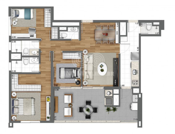 Imagem Apartamento com 2 Quartos à Venda, 105 m² em Brooklin Paulista - São Paulo Imagem Apartamento com 2 Quartos à Venda, 105 m² em Brooklin Paulista - São Paulo