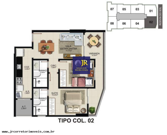 Imagem Imóvel com 2 Quartos à Venda, 63 m² em Praia De Itaparica - Vila Velha