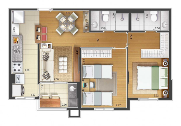 Imagem Apartamento com 3 Quartos à Venda, 70 m² em Santa Paula - São Caetano Do Sul Imagem Apartamento com 3 Quartos à Venda, 70 m² em Santa Paula - São Caetano Do Sul
