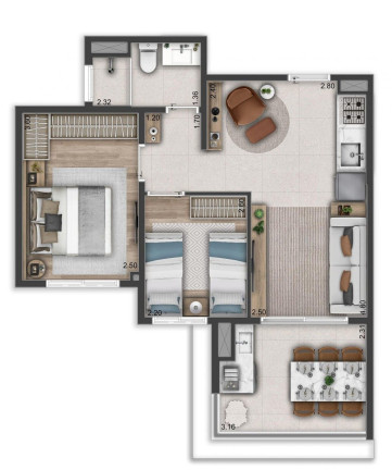 Imagem Apartamento com 2 Quartos à Venda, 45 m² em Penha De França - São Paulo