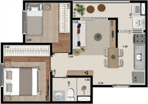 Imagem Apartamento com 1 Quarto à Venda, 24 m² em Jabaquara - São Paulo