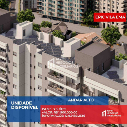 Apartamento com 3 Quartos à Venda, 151 m² em Vila Ema - São José Dos Campos