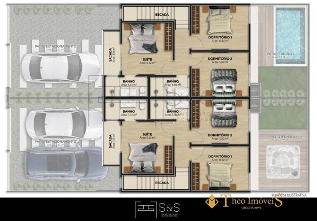 Imagem Casa com 3 Quartos à Venda, em Itacolomi - Balneário Piçarras Imagem Casa com 3 Quartos à Venda, em Itacolomi - Balneário Piçarras