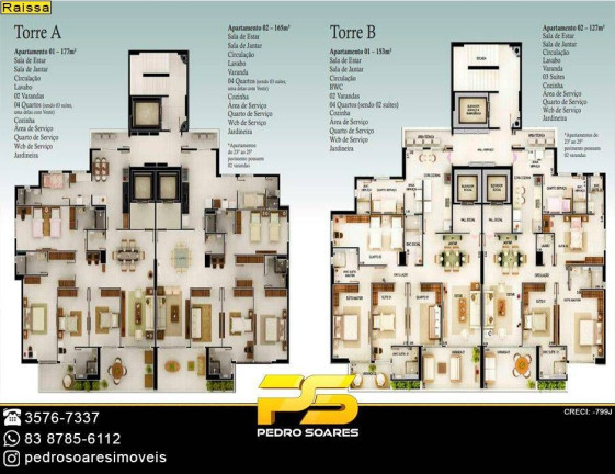 Imagem Apartamento com 4 Quartos à Venda, 127 m² em Altiplano Cabo Branco - João Pessoa