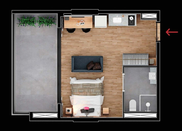 Imagem Imóvel com 1 Quarto à Venda, 29 m² em Brooklin Paulista - São Paulo Imagem Imóvel com 1 Quarto à Venda, 29 m² em Brooklin Paulista - São Paulo