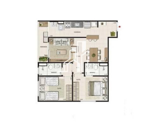 Imagem Apartamento com 2 Quartos à Venda, 60 m² em Camorim - Rio De Janeiro