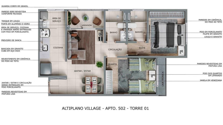 Imagem Apartamento com 2 Quartos à Venda, 69 m² em Altiplano Cabo Branco - João Pessoa Imagem Apartamento com 2 Quartos à Venda, 69 m² em Altiplano Cabo Branco - João Pessoa