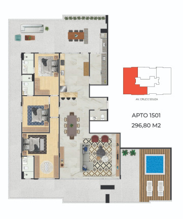 Imagem Cobertura com 3 Quartos à Venda, 328 m² em Campinas - São José