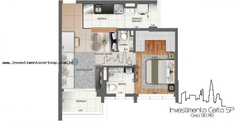 Imagem Apartamento com 1 Quarto à Venda, 49 m² em Indianópolis - São Paulo Imagem Apartamento com 1 Quarto à Venda, 49 m² em Indianópolis - São Paulo