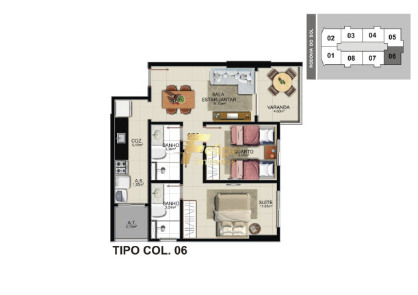 Imagem Imóvel com 2 Quartos à Venda, 59 m² em Praia De Itaparica - Vila Velha