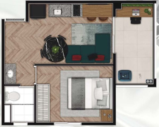 Imagem Studio com 1 Quarto à Venda, 25 m² em Pinheiros - São Paulo Imagem Studio com 1 Quarto à Venda, 25 m² em Pinheiros - São Paulo