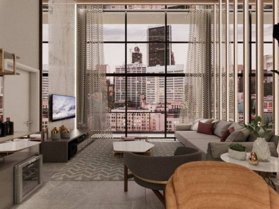Flat com 2 Quartos para Alugar, 100 m² em Cerqueira César - São Paulo