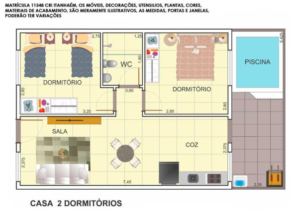 Imagem Casa com 2 Quartos à Venda, 61 m² em Cibratel Ii - Itanhaém Imagem Casa com 2 Quartos à Venda, 61 m² em Cibratel Ii - Itanhaém