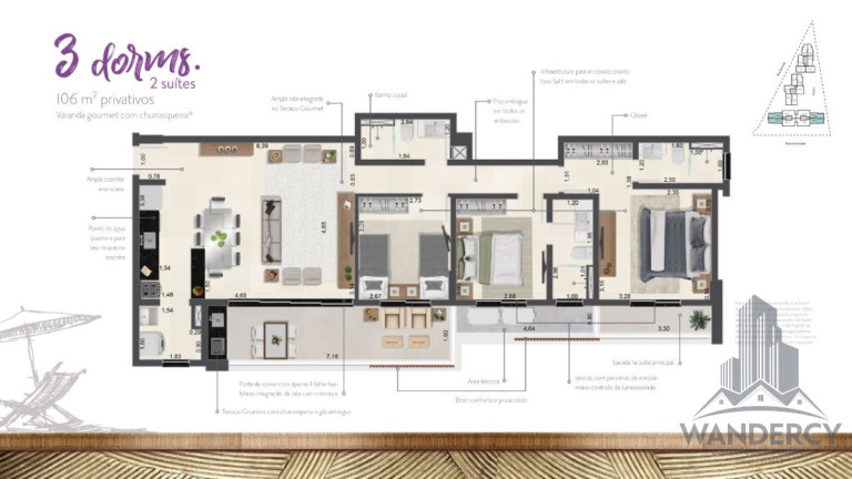 Imagem Apartamento com 2 Quartos à Venda, 122 m² em Enseada - Ubatuba