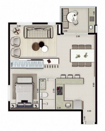 Imagem Apartamento com 1 Quarto à Venda, 36 m² em Rudge Ramos - São Bernardo Do Campo Imagem Apartamento com 1 Quarto à Venda, 36 m² em Rudge Ramos - São Bernardo Do Campo