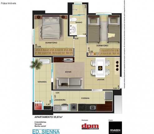Imagem Apartamento com 2 Quartos à Venda, 55 m² em Jardim Palma Travassos - Ribeirão Preto Imagem Apartamento com 2 Quartos à Venda, 55 m² em Jardim Palma Travassos - Ribeirão Preto
