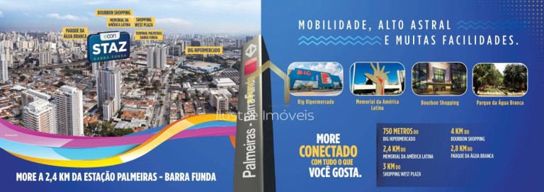 Imagem Apartamento com 2 Quartos à Venda, 37 m² em Barra Funda - São Paulo