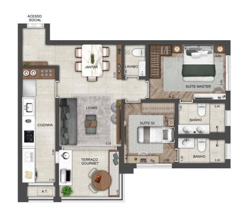 Imagem Apartamento com 3 Quartos à Venda, 122 m² em Brooklin Paulista - São Paulo Imagem Apartamento com 3 Quartos à Venda, 122 m² em Brooklin Paulista - São Paulo