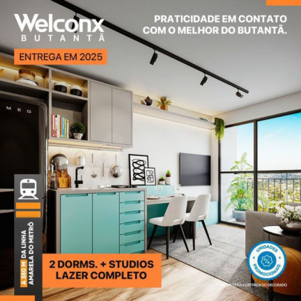 Apartamento com 2 Quartos à Venda, 40 m² em Butantã - São Paulo