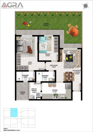 Imagem Apartamento com 2 Quartos à Venda, 45 m² em Alto Do Candeias - Vitória Da Conquista Imagem Apartamento com 2 Quartos à Venda, 45 m² em Alto Do Candeias - Vitória Da Conquista