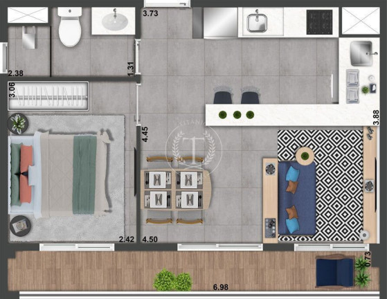 Imagem Apartamento com 1 Quarto à Venda, 40 m² em Perdizes - São Paulo Imagem Apartamento com 1 Quarto à Venda, 40 m² em Perdizes - São Paulo