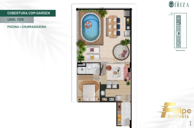 Imagem Imóvel com 1 Quarto à Venda, 25 m² em Praia De Itaparica - Vila Velha