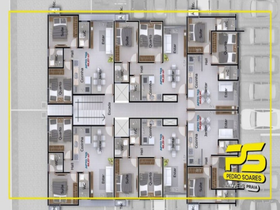 Imagem Apartamento com 3 Quartos à Venda, 59 m² em Bessa - João Pessoa Imagem Apartamento com 3 Quartos à Venda, 59 m² em Bessa - João Pessoa