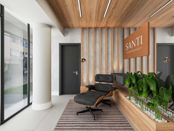 Imagem Apartamento com 1 Quarto à Venda, 24 m² em Mercês - Curitiba