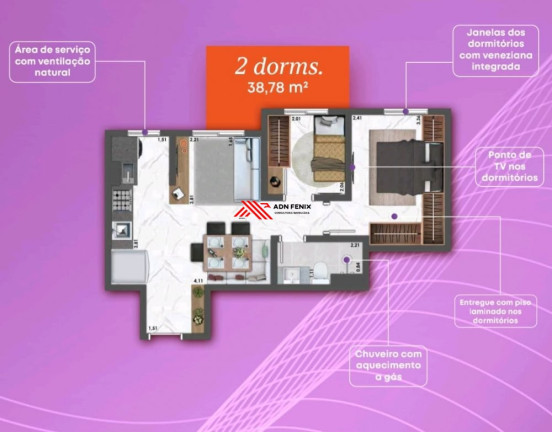 Imagem Apartamento com 2 Quartos à Venda, 47 m² em Vila Itapegica - Guarulhos