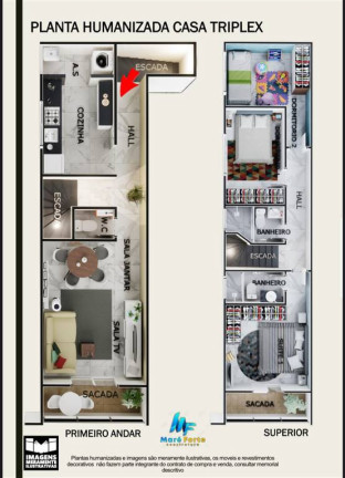 Imagem Casa com 3 Quartos à Venda, 104 m² em Aviação - Praia Grande Imagem Casa com 3 Quartos à Venda, 104 m² em Aviação - Praia Grande