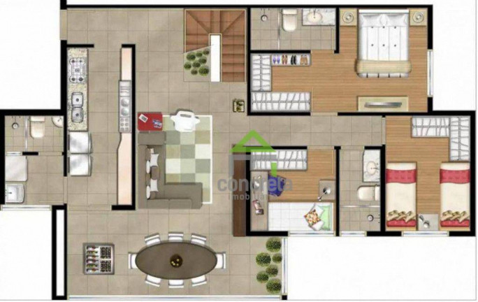 Imagem Apartamento com 3 Quartos à Venda, 434 m² em Chácara Pavoeiro - Cotia Imagem Apartamento com 3 Quartos à Venda, 434 m² em Chácara Pavoeiro - Cotia