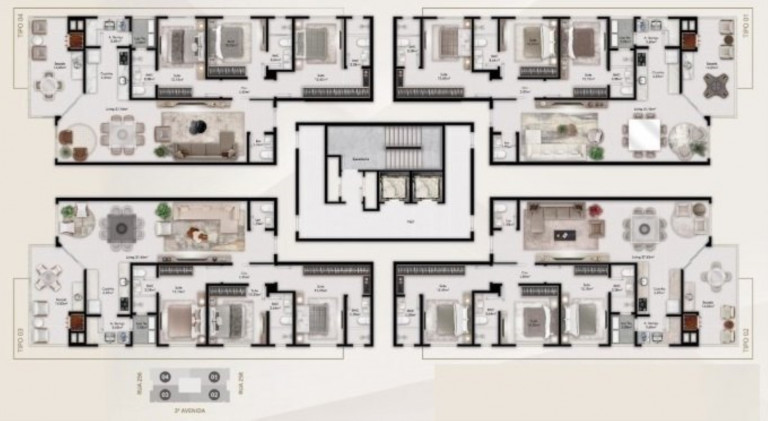 Imagem Imóvel com 3 Quartos à Venda, 131 m² em Meia Praia - Itapema Imagem Imóvel com 3 Quartos à Venda, 131 m² em Meia Praia - Itapema